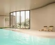 Design of stimulation and relaxation complex, swimming pool part