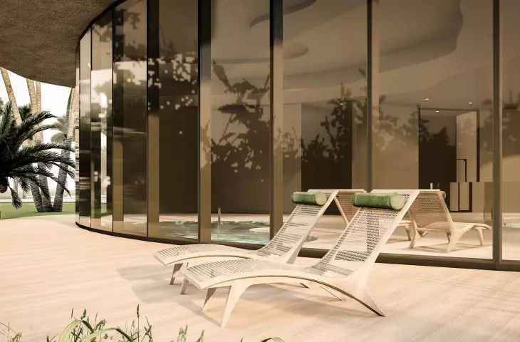 Projekt kompleksu stymulacyjno-relaksacyjnego, atrium