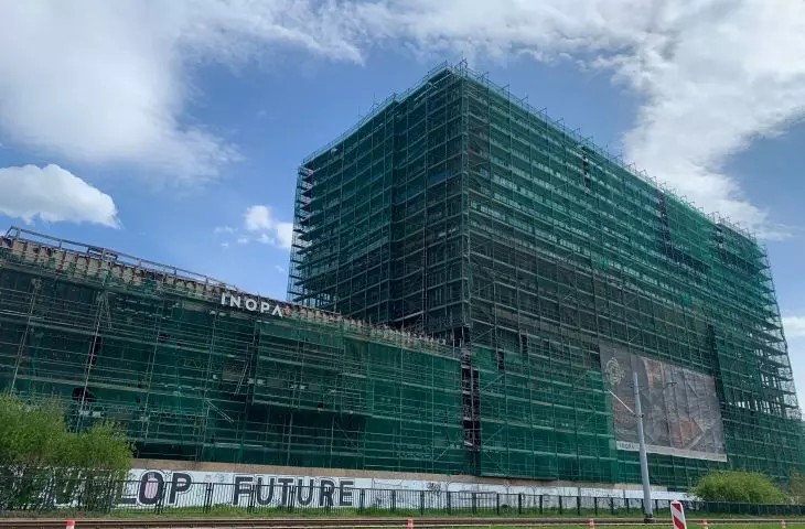C300 Office building under construction along Jana z Kolna Street