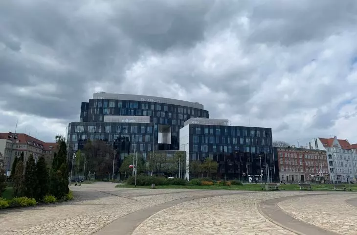 Triton office building built in 2016 next to Solidarity Square