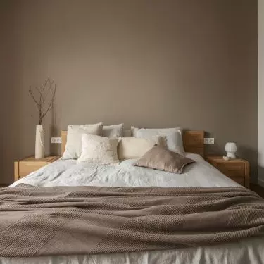 The bedroom has been insulated with wood