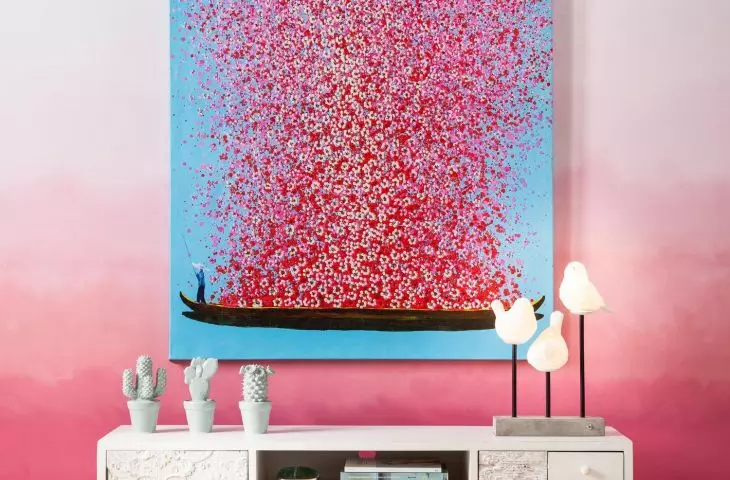 Don't be afraid to juxtapose pink with other pastels 