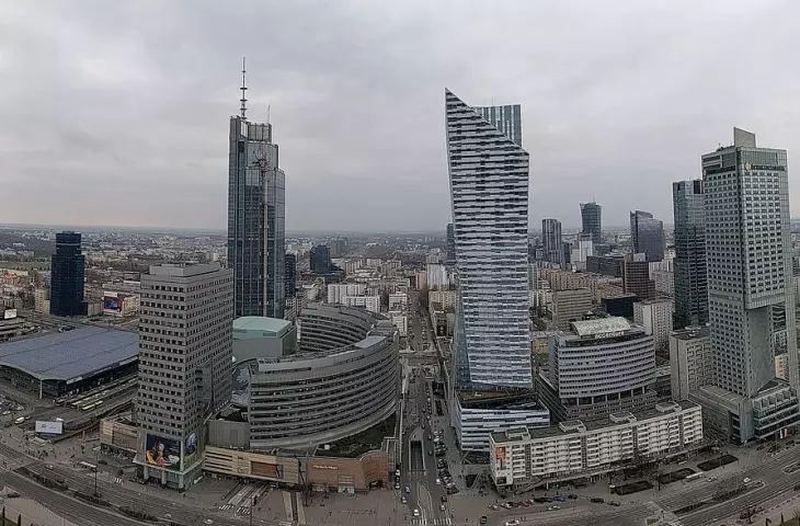 panorama of Warsaw