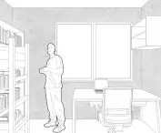 visualization of the room, existing state