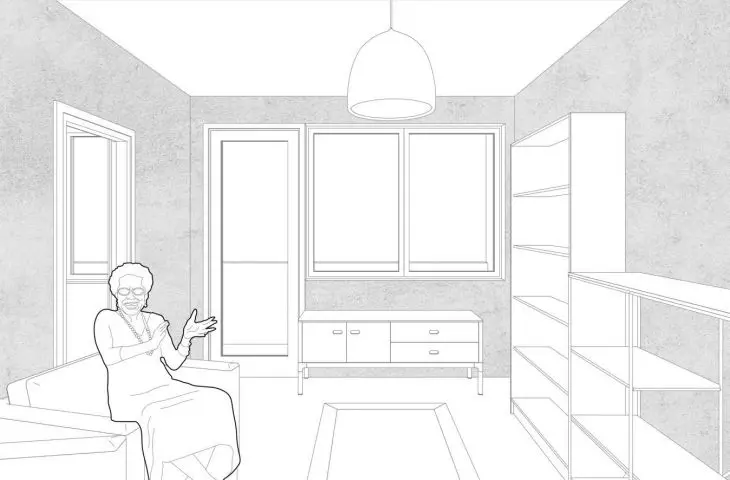 visualization of the room, existing state