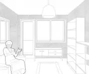 visualization of the room, existing state