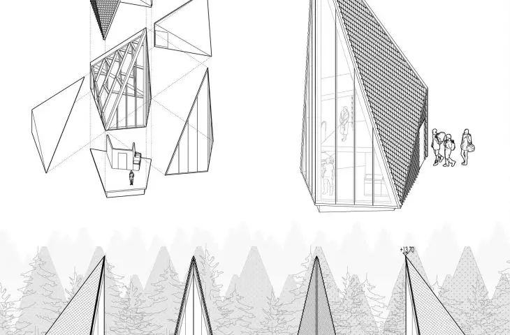 Project of an agritourism center in the Bieszczady Mountains
