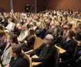 Liczna publika podczas wykładu