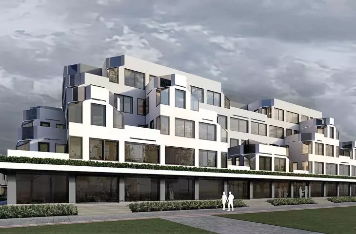 projekt ReCity autorstwa studentów Wydziału Architektury Narodowego Uniwersytetu Lotniczego w Kijowie — budynek mieszkalny
