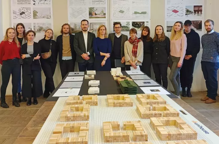 wystawa projektów studentów na Wydziale Architektury Politechniki Warszawskiej