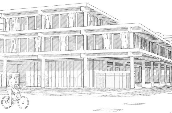 bazar Uniwersalność + Kontekst, proj.: Maciej Chowan, student Wydziału Architektury Politechniki Warszawskiej