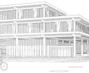 bazar Uniwersalność + Kontekst, proj.: Maciej Chowan, student Wydziału Architektury Politechniki Warszawskiej