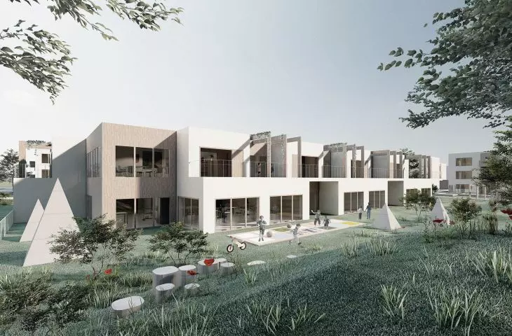 przedszkole Azyl, proj.: Monika Kozioł i Joanna Ubik, studentki Wydziału Architektury Politechniki Warszawskiej