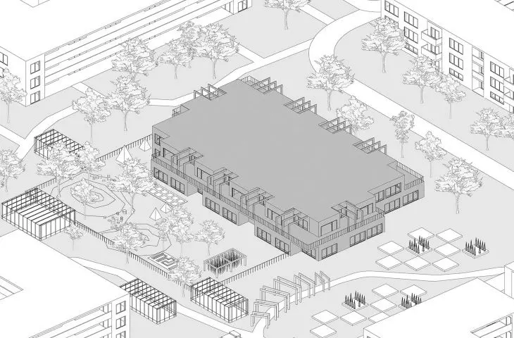Kindergarten Asylum, designed by Monika Kozioł and Joanna Ubik, students of the Faculty of Architecture at the Warsaw University of Technology