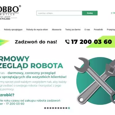 An excerpt from the main website of the COBBO Robotics brand,