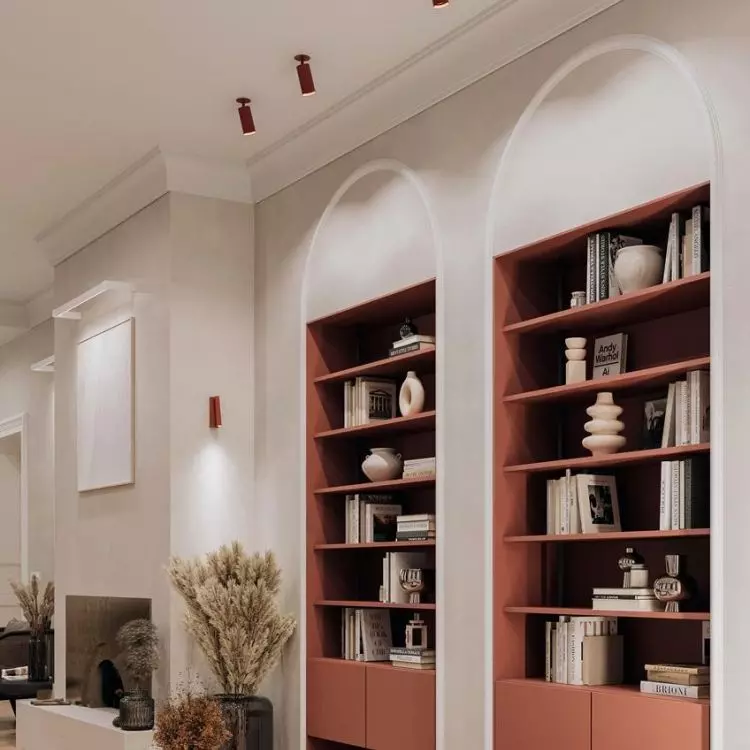 Match the lighting with other color accents in the apartment