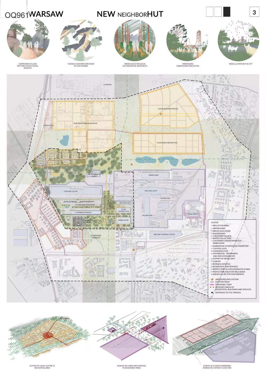 2.
miejsce, „NEW neighbourHUT”, proj.: Edyta Nieciecka, Stanisław Tomaszewski, Michał Niemyjski