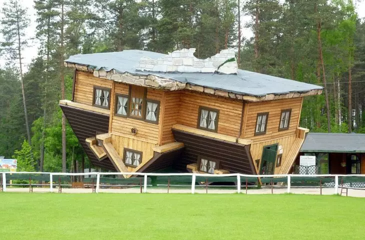 Inverted House in Szymbark