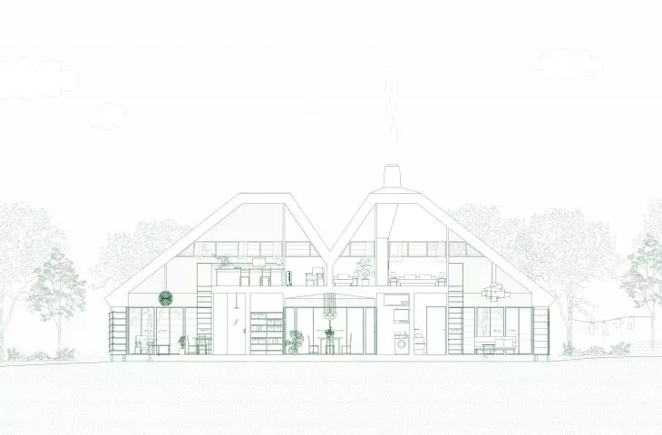 Artist residency project, cross section