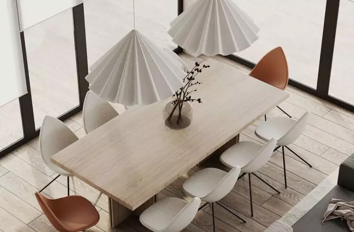 Wooden dining room table 