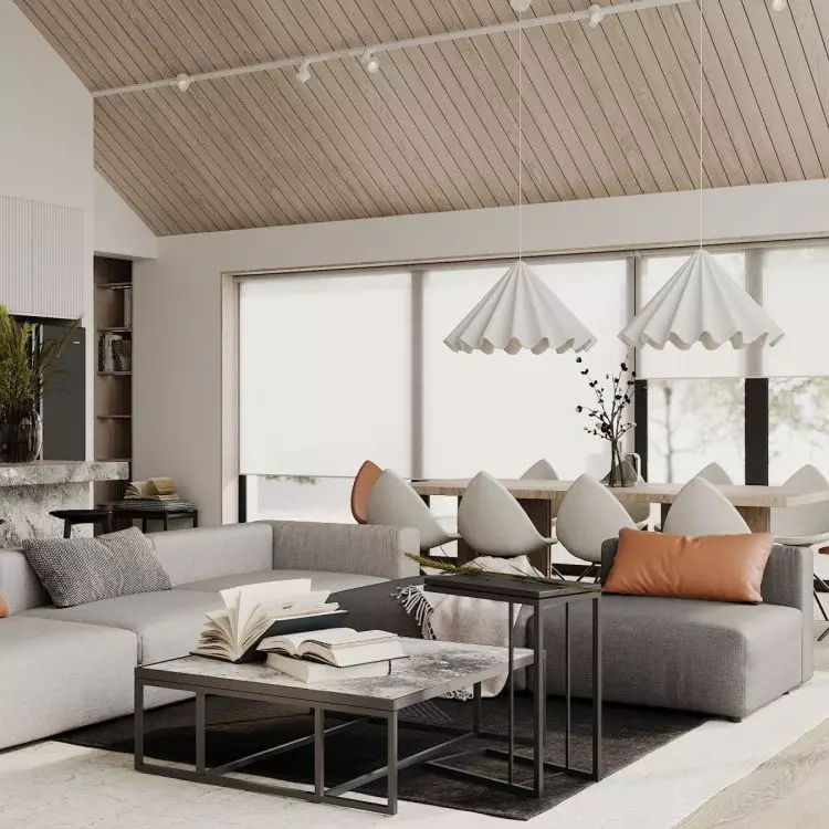 Interior combines modern style with minimalism