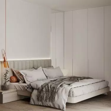 Bedroom with built-ins 