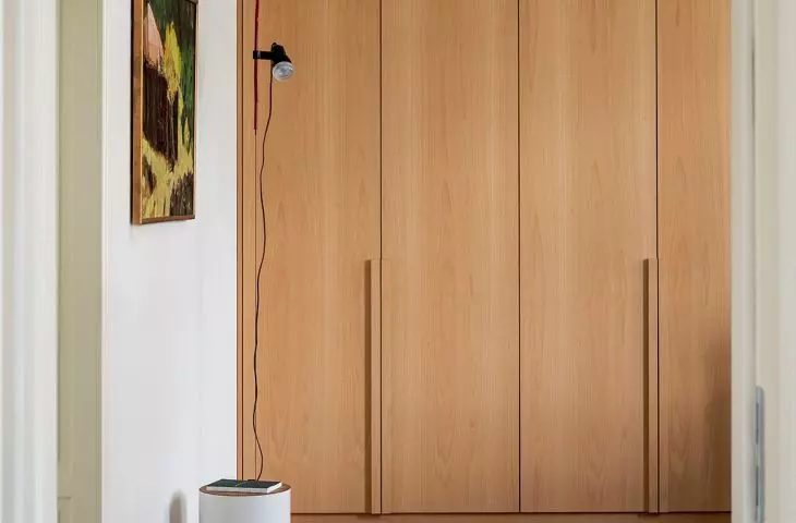 Characteristic five-meter cabinet with ash veneer