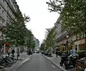 located in the very center of the Rue du Pont Neuf is one of the few examples, unfortunately for now, of the implementation of planting with tall vegetation at the expense of former parking spaces