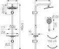 Amiga VerdeLine shower set