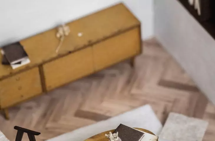 makieta, wnętrze budynku
