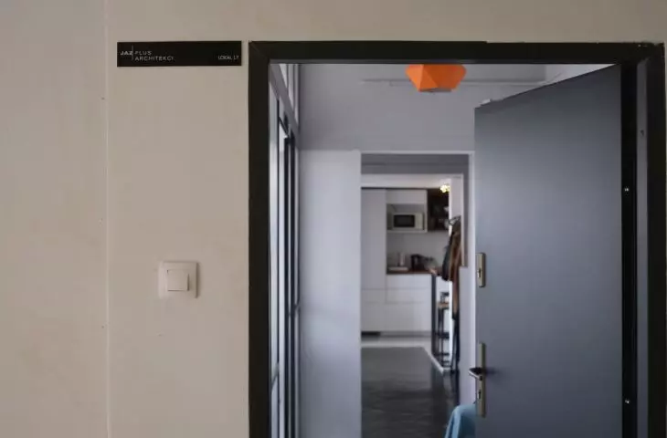 entrance to the studio