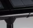 Lindab SolarRoof TM roof-integrated photovoltaic panels, black gloss