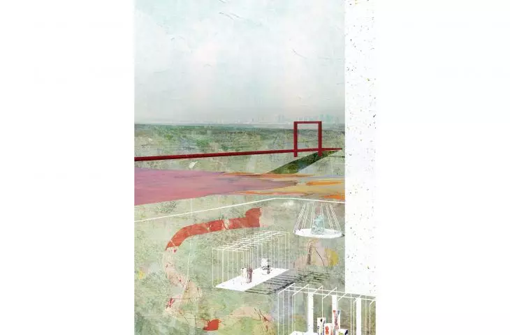 Plastic Platforms, kolaż pawilonów
