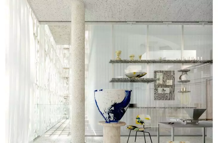 Visualization of the studio in Cergy