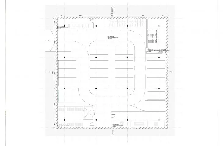 Plan of level -1 in Cergy