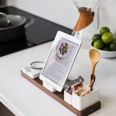 You can display recipes on your tablet