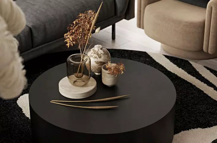 Black coffee table