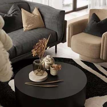Black coffee table
