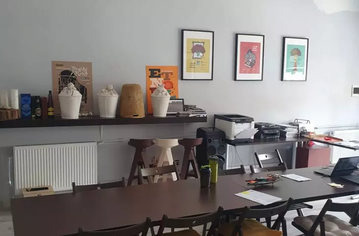 interior of the studio