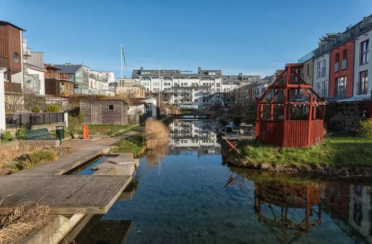 Västra Hamnen's architecture is first and foremost environmentally and resident friendly