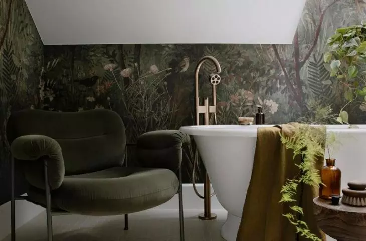 Velour armchair 
