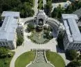 Sustainable roof and roofing solutions - classic architecture. Longchamp chateau complex