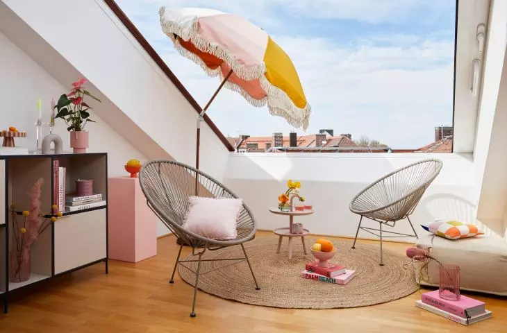 A beach substitute in your room will transport you to a surreal world