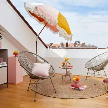 A beach substitute in your room will transport you to a surreal world