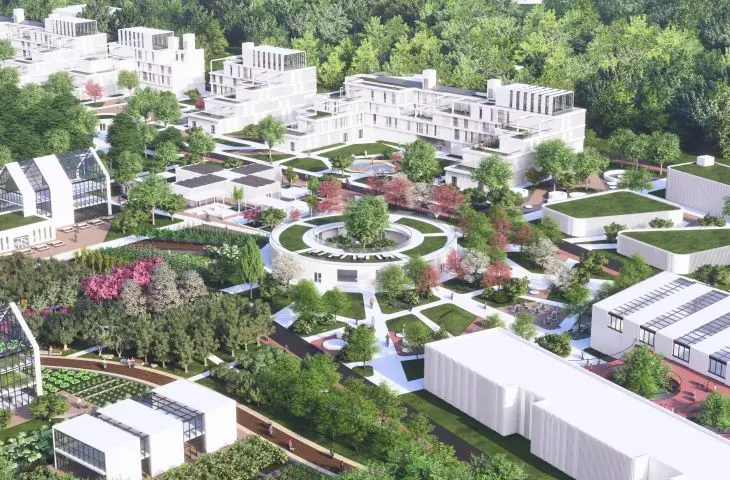 Residential and recreational part of the estate