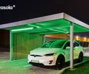 Tarasola Carport, ładowanie samochodu elektrycznego
