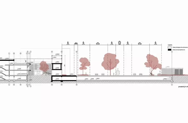 Kreateka, cross-section A-A