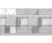 Centrum edukacyjne, elewacja zachodnia