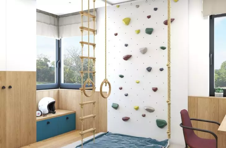 In one of the children's rooms you will find a wall