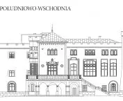 Elewacja południowo-wschodnia zamku